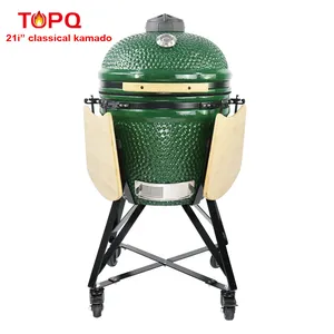 Pabrik Profesional 21 "Kamado Master Harga Terbaik, Taman Barbekyu Keramik Tandoor Oven Panggangan Pengasap