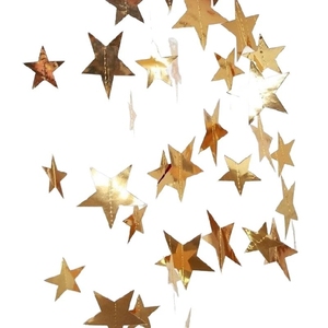 Décoration suspendue en forme d'étoile pentagonale à double miroir pour mariage, fête, vacances, Noël, Halloween - Product Image 1