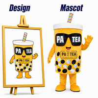 Costume de mascotte gaufrée personnalisé OEM, tenue de personnage alimentaire en peluche pour la publicité des restaurants, les défilés et les spectacles