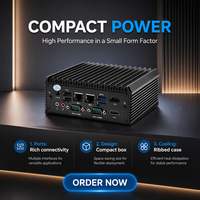 Mini PC industriel sans ventilateur embarqué J6412 5205U 10210U 10310U DDR4 MSATA 2 HD 4K 2 LAN 2 RS232 485 COM M.2 4G WiFi