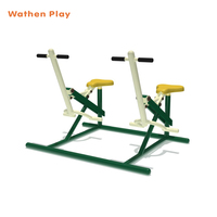 Machine elliptique d'extérieur pour deux personnes en acier galvanisé résistant, écologique et durable, équipement de fitness pour salle de sport, prix de gros