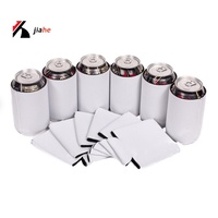 Refroidisseur de canettes de bière pliable en néoprène souple 12oz, résistant à l'eau, écologique, personnalisable avec logo, tendance