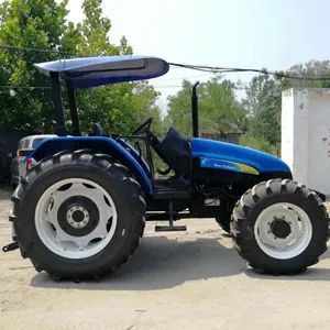 Tracteurs à roues agricoles d'occasion, nouvelle hollande TT75 80hp 4x4wd machines d'équipement agricole