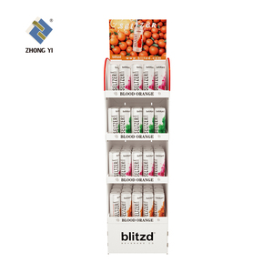 小売スーパーマーケットプロモーションカスタムスナック棚ポップチップフロアスタンドディスプレイラック段ボールディスプレイ - Product Image 3