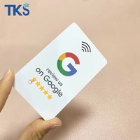 Carte en acrylique personnalisée pour avis Google avec code NFC QR, étiquette plastique pour évaluer l'expérience, avis 5 étoiles pour entreprises