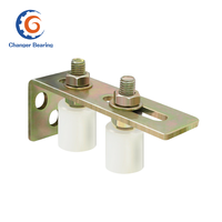 Accessoires pour rouleaux de portail en nylon, rouleau de guidage pour portail coulissant, support d'assemblage pour clôtures de jardin, portes coulissantes