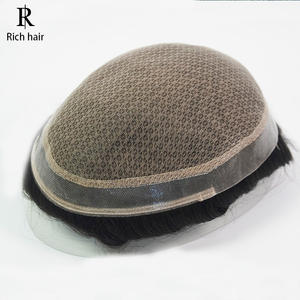 ツーピーウィッグレース薄皮Mレース,レミーヘアインド製シルクベースクロージャーPUテクニック - Product Image 1