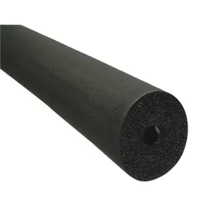 Tube isolant Flexible en mousse d'aluminium, 1 mètre, ligne de fabrication, isolation souple, caoutchouc, couleur noire, 1/2