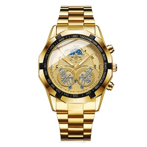 Stylish Business <b>Automatic</b> Men's <b>Watch</b> with Luminous Finish, Waterproof <b>Skeleton</b>, Quartz <b>Watch</b> - Product Image 1