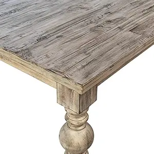 Tavolo centrale da pranzo in legno massello in stile Vintage con gambe da tavolo design llitlle tavolo da pranzo rettangolare mesa con 6 posti