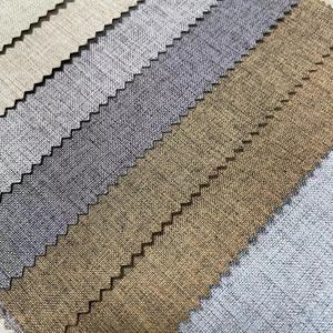 Dos lados ligero efecto de dos colores lino tejido cruzado diseño cortina tela Hotel sala de estar ventana cortinas tela - Product Image 4