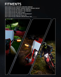 Side Signal Lamp Motorcycle Indicator Light for <strong>Honda</strong> CBR400R 500R 650F CB400F 400X 500F 500X NC700S <strong>700X</strong> 750S 750X 700D CTX700 - Product Image 6