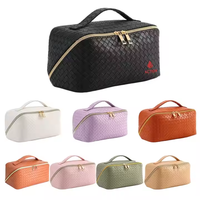 Grande Capacité Partition Rangement Maquillage Sac Portable Deluxe Minimaliste Voyage Sac Toilette Rangement Sac