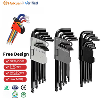 Juego de Llaves Allen Plegables de Acero al Cromo Vanadio con Cabeza Esférica, Llaves Torx SAE, para Reparación de Vehículos y Electrodomésticos