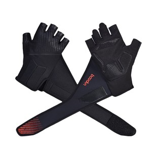 Gants de fitness Boton à demi-doigts avec protection en maille pour la paume, pour la musculation, le yoga, unisexe - Product Image 2