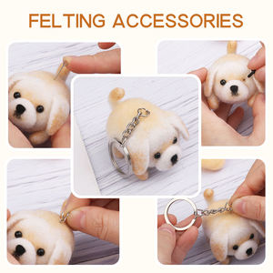 ชุดอุปกรณ์ทำงานปักไหมพรมด้วยเข็มแบบใหม่ สำหรับผู้เริ่มต้น ฝึกทักษะด้วยการปักไหมพรมรูปสัตว์ต่างๆ เช่น สุนัข - Product Image 5