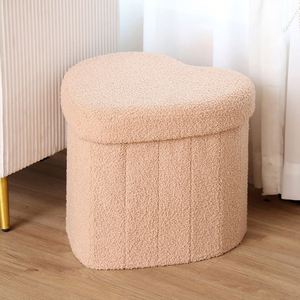 ออตโตมันทรงกลมอเนกประสงค์พร้อมฝาปิดแบบถอดได้ เบาะนั่งนุ่มสบาย - Product Image 3