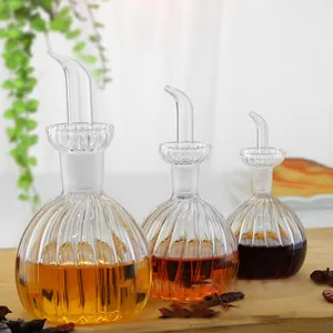 56H Heißes Olivenöl-Dispenser-Flaschen-Set Glas Dispenser Essig warme Flasche und Dispenser