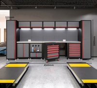 Gabinete de Herramientas de Acero Resistente Personalizable OEM, 15 Cajones, Ruedas, Estilo Moderno Europeo, Cerradura con Llave, Capacidad de Carga de 1000 kg, para Garaje