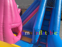Toboggan gonflable sur le thème marin en PVC personnalisé, ensemble de château gonflable, pour location de parcs d'attractions en plein air
