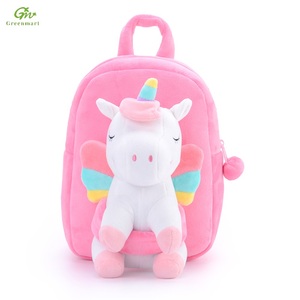 Greenmart Custom CE Oem zaini per animali di peluche graziosi cartoni animati <span class=keywords><strong>unicorno</strong></span> <span class=keywords><strong>zaino</strong></span> per ragazze morbido per bambini della scuola materna - Product Image 2