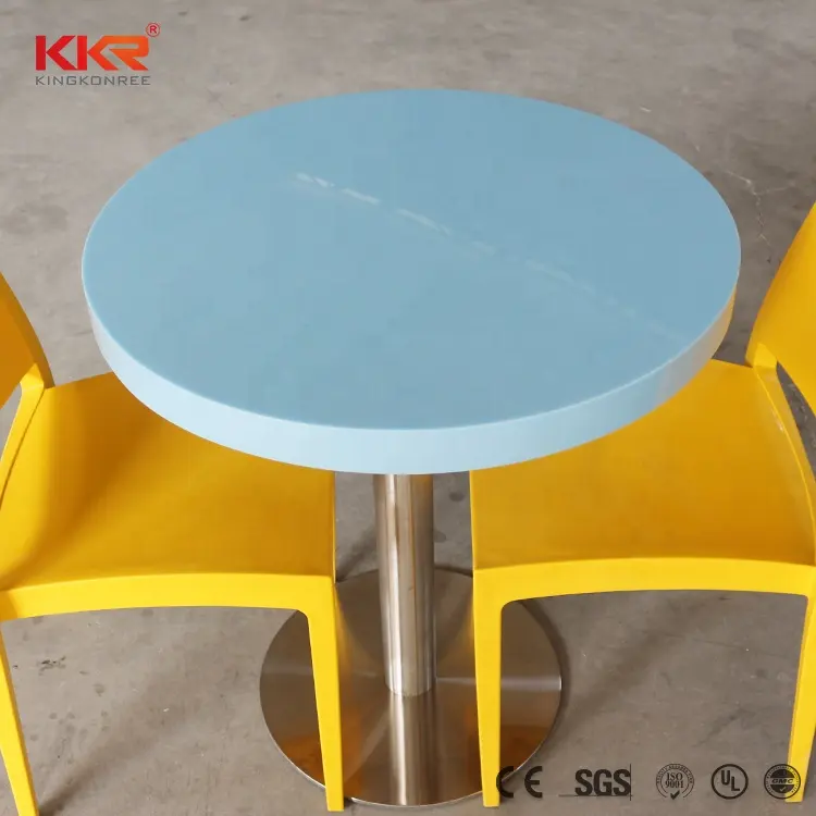Распродажа акриловых столов, синий глянцевый обеденный стол, стол и стул для ресторана