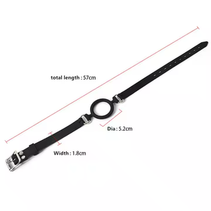 Conception populaire en cuir bouche Gag balle BDSM esclave Sexy Bdsm Bondage <span class=keywords><strong>langue</strong></span> anneau jouets sexuels pour adultes - Product Image 5