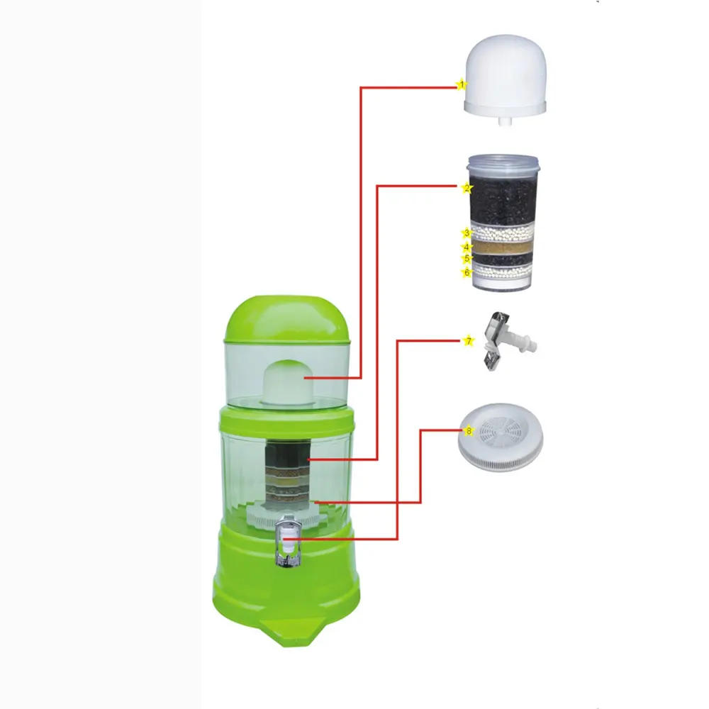 水ろ過システムフィルタープラスチック可動容器ro水処理清浄機商用デスクトップボトルフィルター