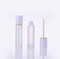 Vente en gros Tube de brillant à lèvres en plastique vide rond Conteneur de bouteille Tubes de brillant à lèvres personnalisé de 8ml Emballage cosmétique de rouge à lèvres