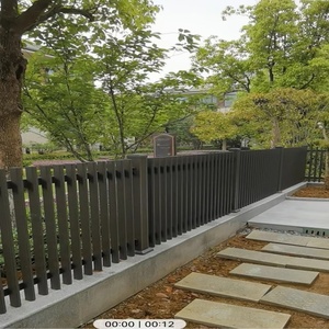 Clôture de jardin et de piscine en aluminium à lames verticales modernes, disponible en OEM, facile à installer soi-même, 1,80 m, pour usage résidentiel - Product Image 1
