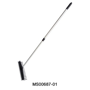 Rastrillo para Hojas y Césped 16T, Diseño de Doble Propósito, Poste Telescópico Ligero de Aluminio (150 cm), Cabezal Negro PA+FG, Hecho en Taiwán, Calidad - Product Image 3