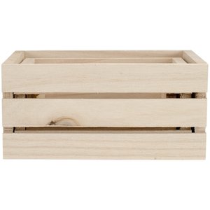 3 Pack Wooden Nesting Crates Decorative Hand Crafted Wood Box Nesting Crate Farmhouse Storage Basket Container with Handles