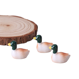 ของตกแต่งจิ๋วรูป<span class=keywords><strong>เป็ด</strong></span>สามมิติ น่ารัก งานฝีมือ DIY พวงกุญแจเรซิ่น - Product Image 6