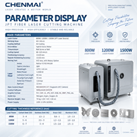 Machine de découpe laser à fibre de bureau Shandong Chenmai 4040 800W, découpeuse CNC 400x400mm pour acier inoxydable, laiton, aluminium