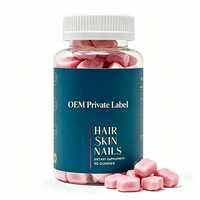 Gommes multivitaminées pour adultes avec biotine 5000 mcg, vitamines C, D, E, B6, B12 pour la croissance des cheveux, la santé des ongles et de la peau - Marque privée OEM