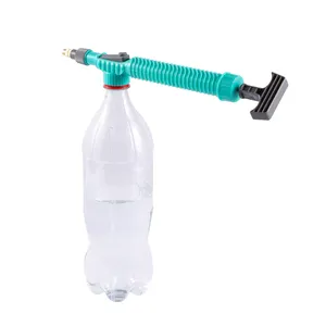 27mm Bottle Type Pneumatic Small Garden Water Gun Brass Hand Push and Pull Single Nozzle Spray Rod Sprinkler Irrigation Tool