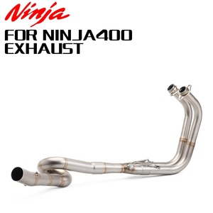 Sistema de Escape Deslizable para <span class=keywords><strong>Kawasaki</strong></span> Z400 <span class=keywords><strong>Ninja</strong></span> 400 2017-2022, Tubo de Conexión Intermedio para Motocicleta - Product Image 5