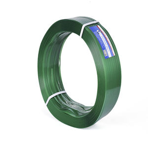 Correa de embalaje de acero, correa de poliéster de 16-19mm, cinta de flejado personalizada de cartón verde, correa para mascotas, plástico <span class=keywords><strong>PET</strong></span> de polietileno de 25 Mm - Product Image 4