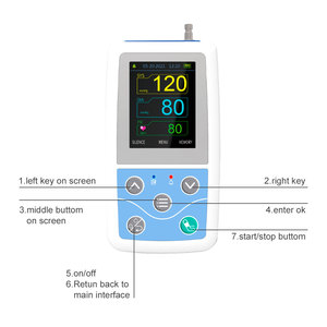 CONTEC ABPM50 monitor <span class=keywords><strong>24</strong></span> horas esfigmomanômetro ambulatorial bp máquina pressão arterial monitor - Product Image 3