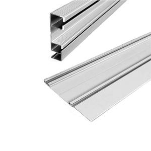 Porte coulissante de garde-robe de 2400mm Système de porte coulissante de garde-robe à double voie à fermeture douce - Product Image 3