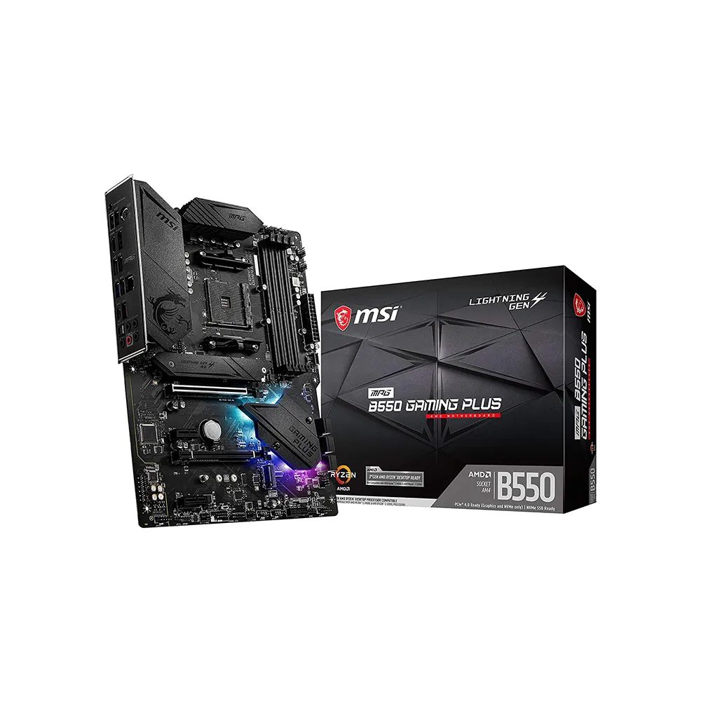 MSI MPG B550 oyun artı AM4 AMD B550 SATA 6gb/sn ATX AMD anakart