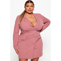 Nouveau design de blazer formel de style personnalisé manches longues V bas fausses poches costume robe d'affaires pour femmes