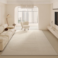 Alfombra Tejida Moderna para el Hogar, Fácil de Transportar e Instalar, Lavable a Máquina, Plegable, Ligera y Resistente a las Manchas