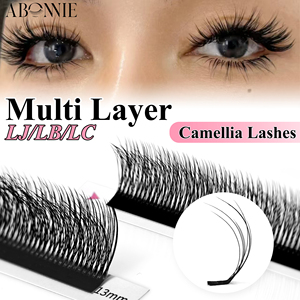 Extensions de <span class=keywords><strong>cils</strong></span> 3D effet naturel, double couche, Camellia, LD LC Russian <span class=keywords><strong>Volume</strong></span> Fans, <span class=keywords><strong>cils</strong></span> volumineux, bouquets pré-faits, <span class=keywords><strong>cils</strong></span> individuels - Product Image 1