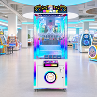 Distributeur de prix commercial à 60 clips avec écran rotatif pour cadeaux et lumières à couleurs changeantes pour centre d'arcade
