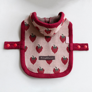 <strong>Hot</strong> Sale Autumn Winter Sweet <strong>Pet</strong> Dog Princess Style Strawberry Print Polyester Vest XL Size <strong>Clothes</strong> with Good - Product Image 5