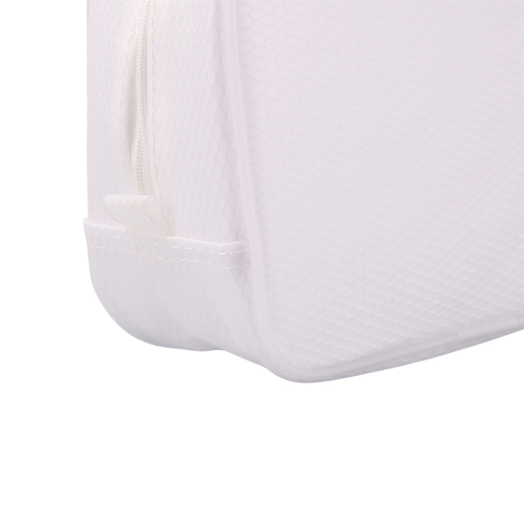 Simple portable travel semi-transparent EVA frosted cosmetic bottle storage makeup bag case