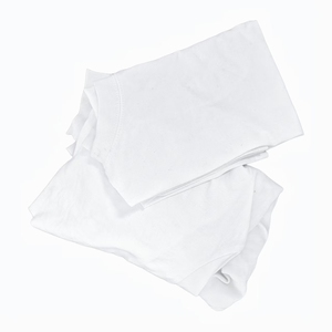 工業用強度ホワイトTシャツラグス100% コットン製造装置洗浄用 - Product Image 4