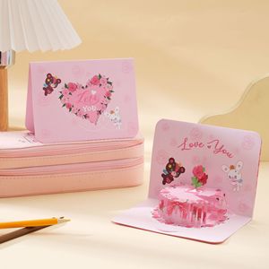 Tarjetas <span class=keywords><strong>de</strong></span> Felicitación <span class=keywords><strong>de</strong></span> <span class=keywords><strong>Cumpleaños</strong></span> Creativas Minimalistas al por Mayor, Tarjetas Pop-Up 3D con Forma <span class=keywords><strong>de</strong></span> Animal, Tarjetas <span class=keywords><strong>de</strong></span> Pastel 3D, Artículos para Fiestas y Días Festivos - Product Image 3