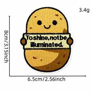 Nouvelle écusson brodée thermocollante avec animaux de dessin animé et mots inspirants en anglais pour vêtements et réparation de bagages - Product Image 6